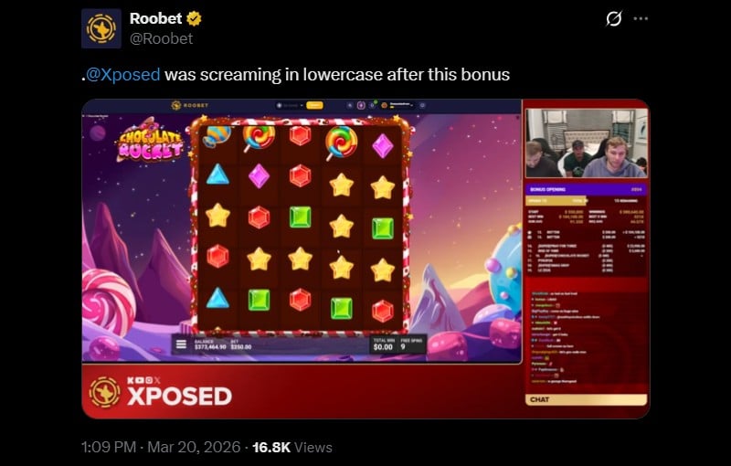 Twitter Xposed 958K Chocolate Rocket Win
